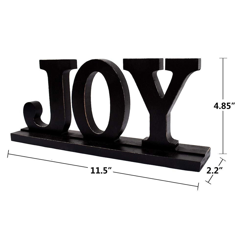 Amazon.com: Wood Joy Sign for Home Decor Freestanding Cutout